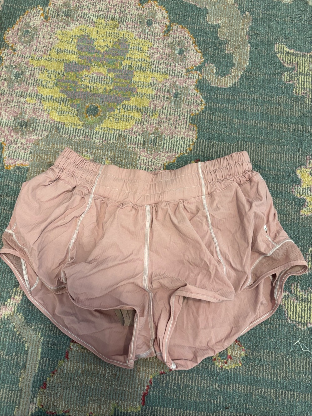 lululemon athletica light pink women’s athletic shorts